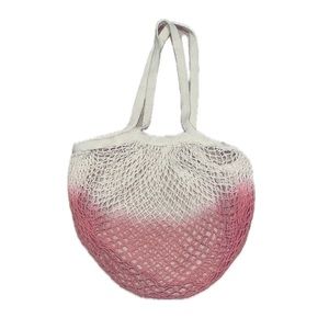 Perfect! Camp Collection Ombre Dip Dye Cotton Crochet Reusable Grocery Bag